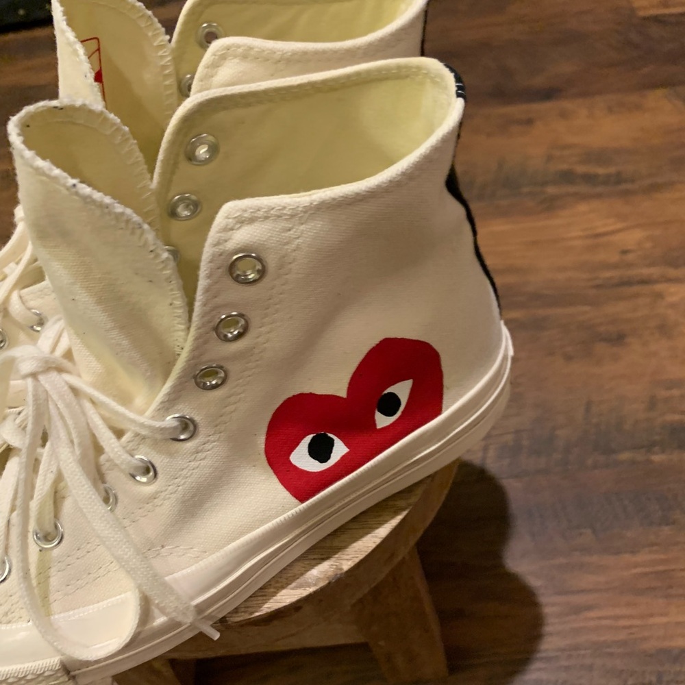 Converse Chuck Taylor Hidden Heart X Comme Des Garcins Play - Picture 7 of 12